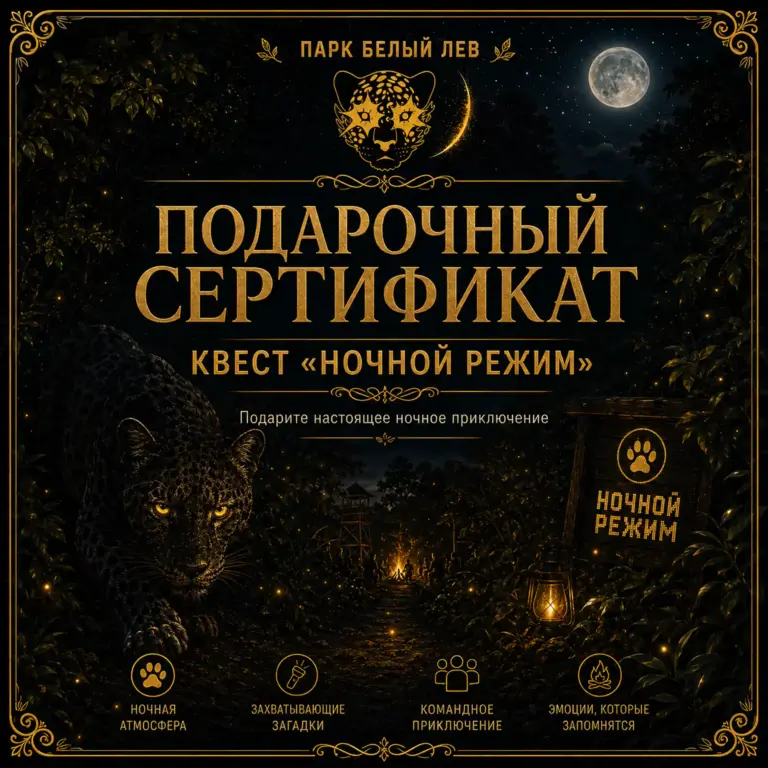 Подарочный сертификат — Ночной режим