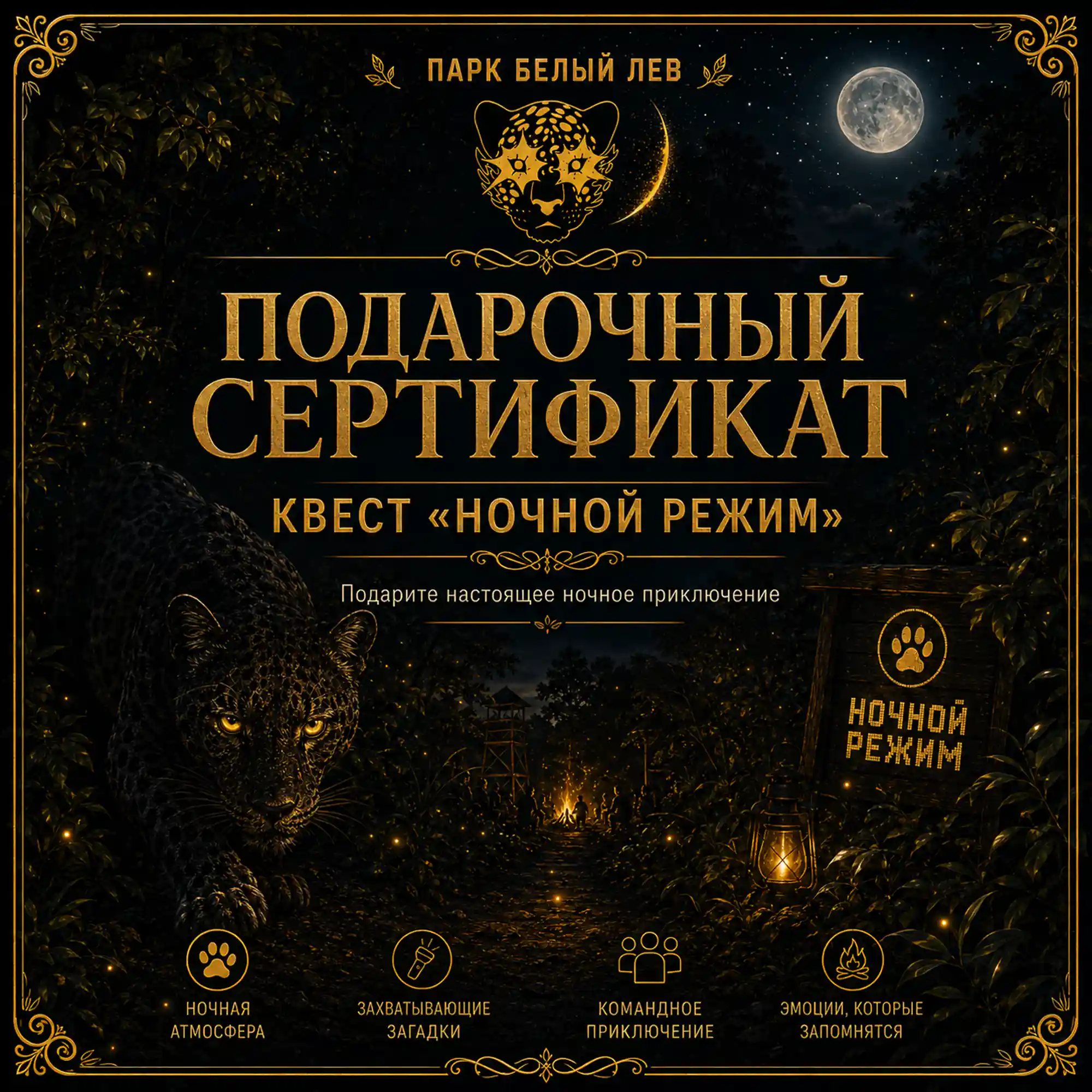 Подарочный сертификат — Ночной режим